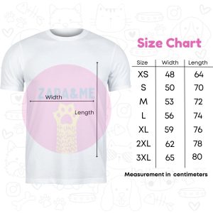 t shirt size chart - GIRLS WITH DOGS DON'T GIVE UP